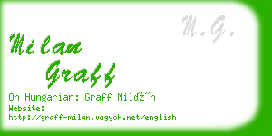 milan graff business card